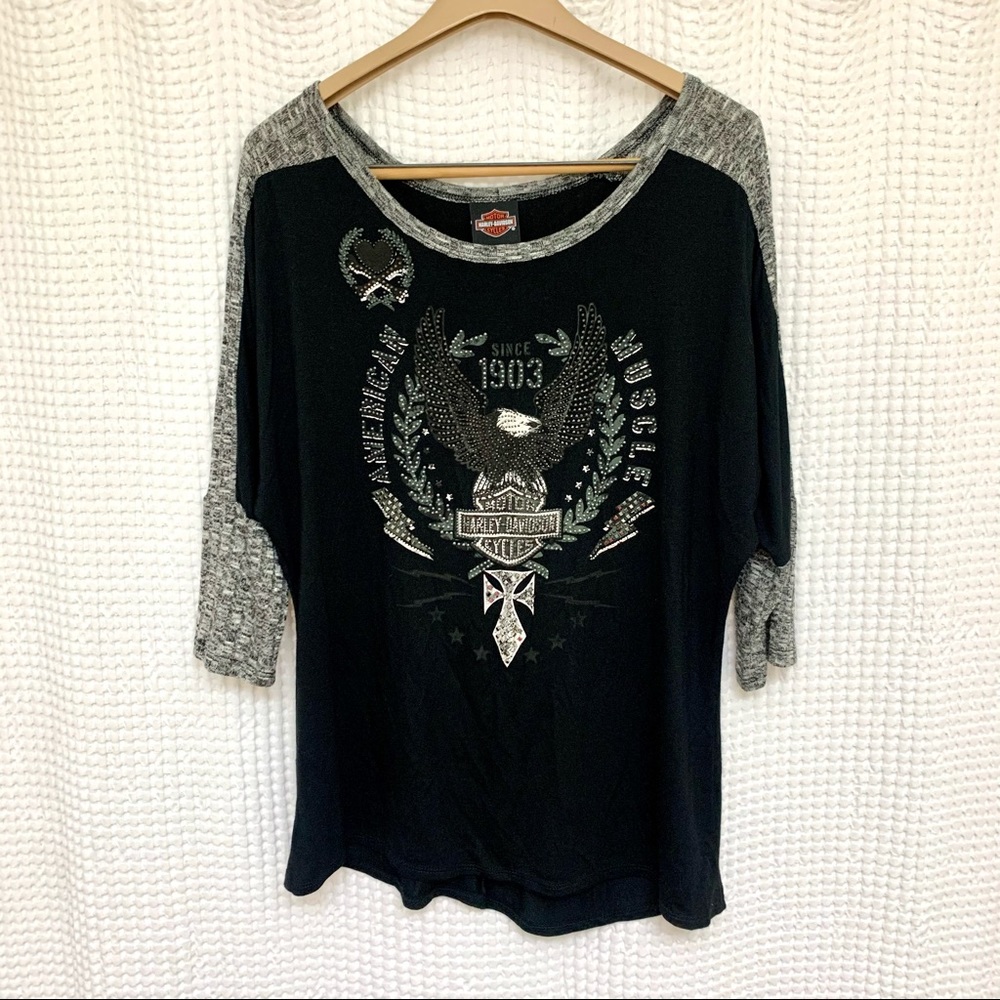 HARLEY DAVIDSON WOMENS TOP SIZE LARGE!!!